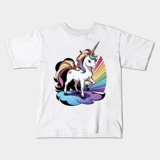 Unicorn Rainbow 16 Kids T-Shirt